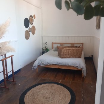 Chambre Félicité, vue du lit