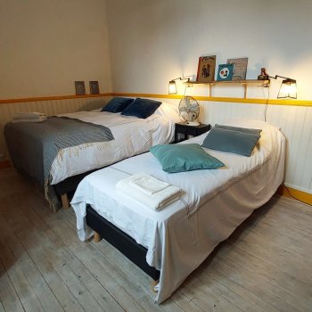Chambre Comète, vue des lits