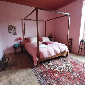 Chambre Junon, vue du lit