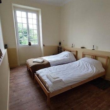 Chambre Céleste, vue du lit