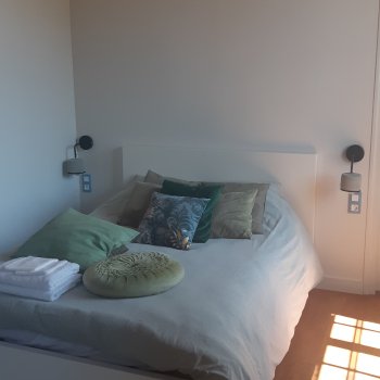 Chambre Harmonie, vue du lit
