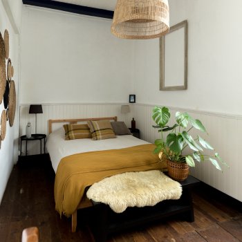 Chambre Félicité, vue du lit
