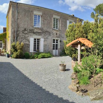 Vue de la facade du gite en Loire-Atlantique