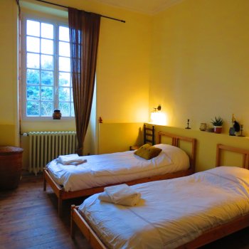 Les lits de la chambre Céleste