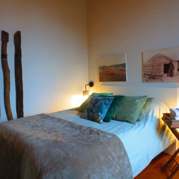 Le lit de la chambre Harmonie